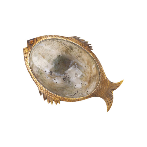 Lot 0104 <br/>An interesting Russian silver-gilt and quartzite from Belorechensk  tray in the form of a fish <br/>Estimate: 7000-9000€ - Image 6