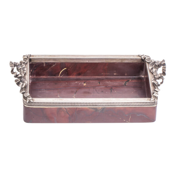 Lot 0155 <br/>A Faberge silver and jasper tray (vase)<br/>Estimate: 6000-8000€ - Image 5