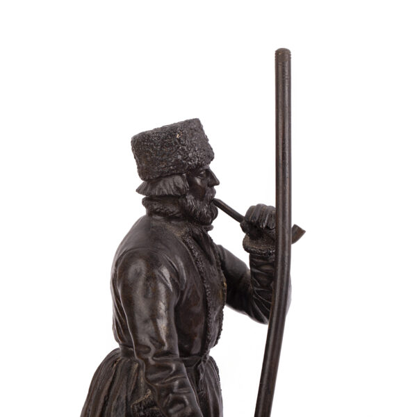 Lot 0016 <br/>A Russian bronze compostion "A Bear tamer" <br/>Estimate: 35000-45000€ - Image 6