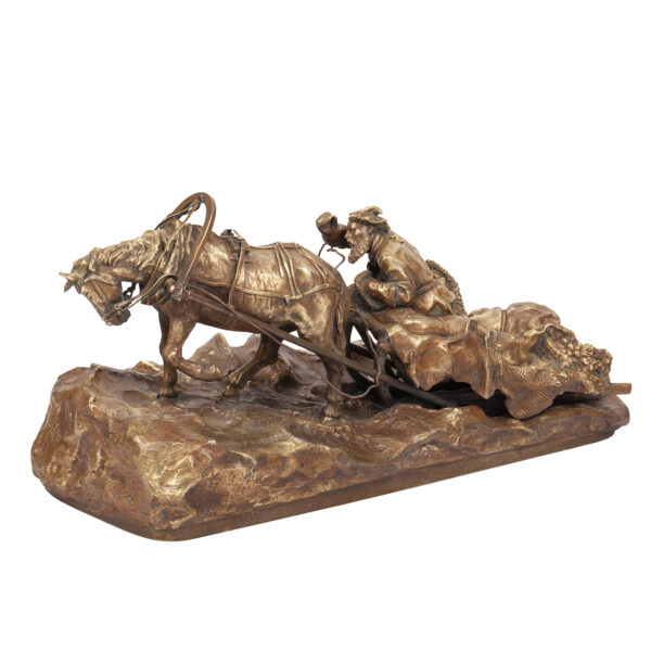 Lot 0018 <br/>A Russian bronze composition by Vasiliy Grachev <br/>Estimate: 10000-12000€