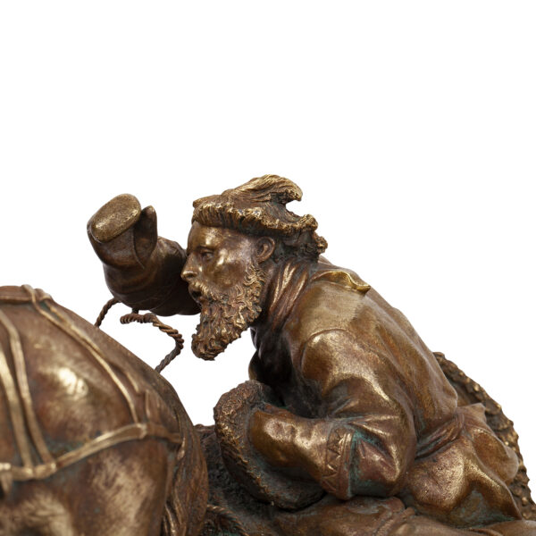 Lot 0018 <br/>A Russian bronze composition by Vasiliy Grachev <br/>Estimate: 10000-12000€ - Image 3