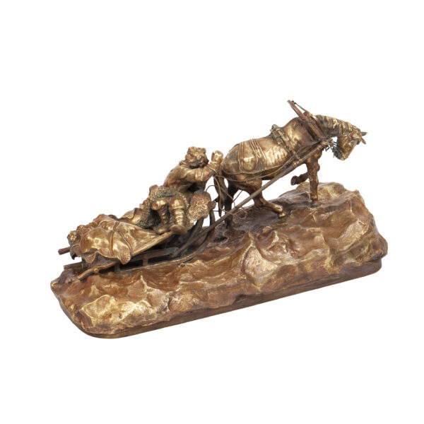 Lot 0018 <br/>A Russian bronze composition by Vasiliy Grachev <br/>Estimate: 10000-12000€ - Image 6