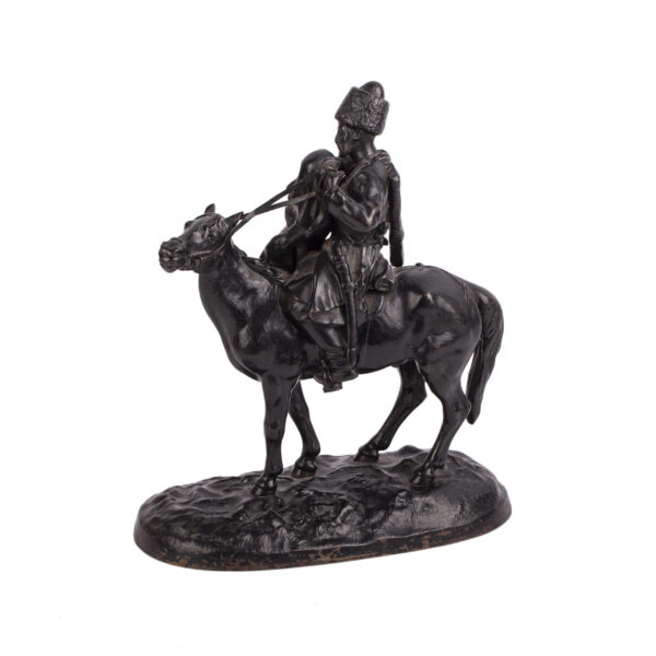 Lot 0019 <br/>A Kasli cast-iron sculpture “Farewell of a Cossack to a Cossack Woman <br/>Estimate: 700-800€