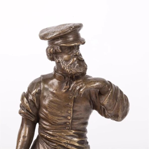 Lot 0021 <br/>A Russian bronze composition “Dancing peasant” <br/>Estimate: 600-800€ - Image 2