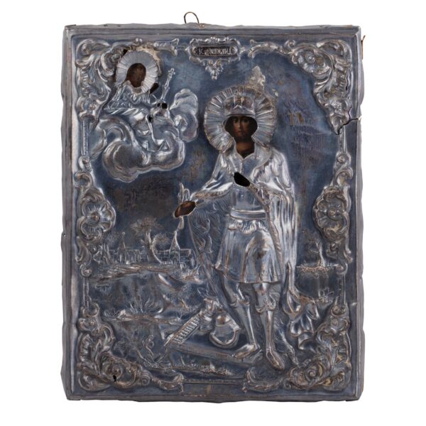 Lot 0224 <br/>A Russian icon “St. Prince Alexander Nevsky” <br/>Estimate: 1500-2000€