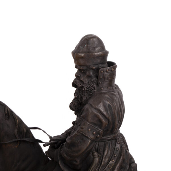 Lot 0022 <br/>A very rare Russian bronze composition "Tsar Ioann the Terrible and his Falconers" <br/>Estimate: 80000-120000€ - Image 4