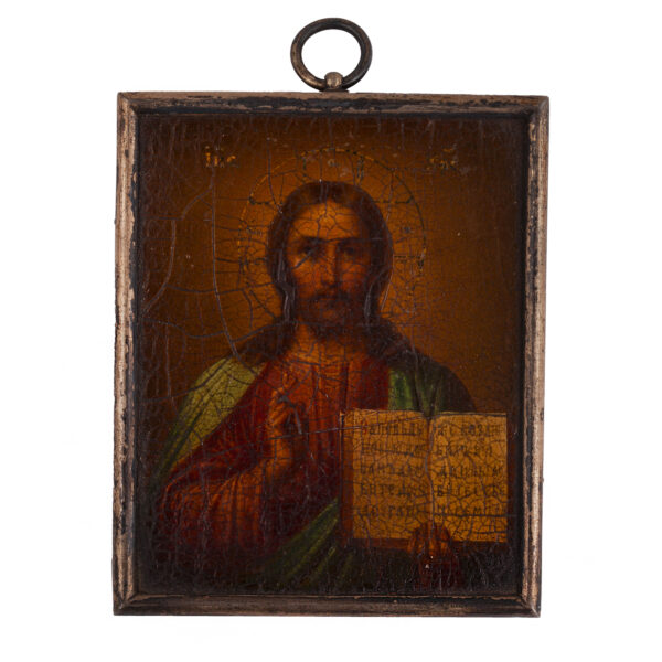 Lot 0230 <br/>A Russian Icon of Christ Pantocrator in a box <br/>Estimate: 400-500€ - Image 3