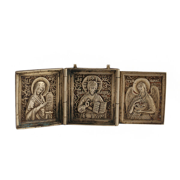 Lot 0238 <br/>A Russian small triptych "Deesis" <br/>Estimate: 200-250€