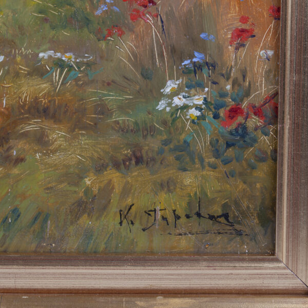 Lot 0267 <br/>"Summer landscape". Signed <br/>Estimate: 3000-3500€ - Image 2