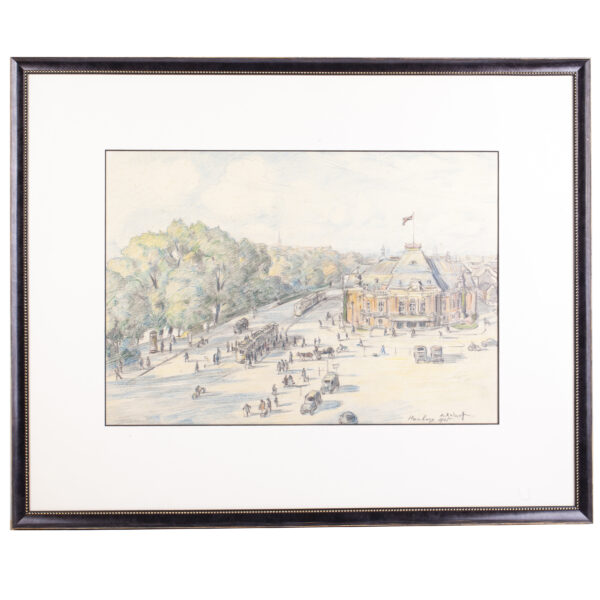 Lot 0274 <br/>Aleksander Kulkoff (1889-1970) "Hamburg" <br/>Estimate: 500-800€