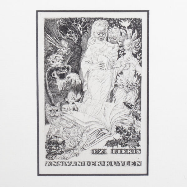 Lot 0282 <br/>Eduard Wiiralt "Exlibris for Ans van der Kuylen" <br/>Estimate: 600-700€ - Image 2