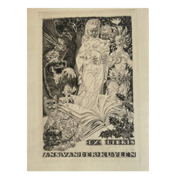 Lot 0282 <br/>Eduard Wiiralt "Exlibris for Ans van der Kuylen" <br/>Estimate: 600-700€ - Image 3