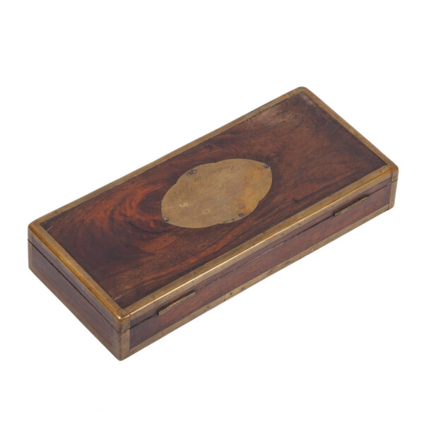 Lot 0298 <br/>A Russian wooden box for a revolver or pistol from the Crimean War period, dated 1854 <br/>Estimate: 2500-3000€ - Image 2