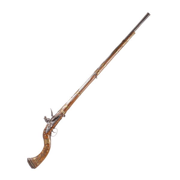 Lot 0301 <br/>An Antique 19th-Century Afghan Flintlock rifle <br/>Estimate: 800-1000€