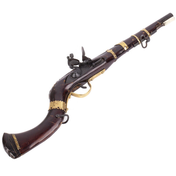 Lot 0302 <br/>An Antique 19th-century Afghan flintlock gun. <br/>Estimate: 400-500€