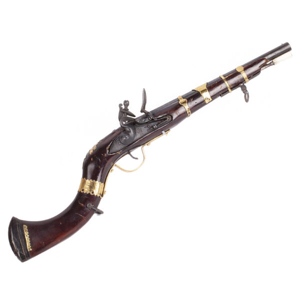 Lot 0302 <br/>An Antique 19th-century Afghan flintlock gun. <br/>Estimate: 400-500€ - Image 3