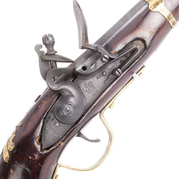 Lot 0302 <br/>An Antique 19th-century Afghan flintlock gun. <br/>Estimate: 400-500€ - Image 4