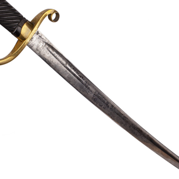 Lot 0310 <br/>M-1881 Imperial Russian Dragoon Officer Shashka Sword with engraved blade <br/>Estimate: 1500-2000€ - Image 8