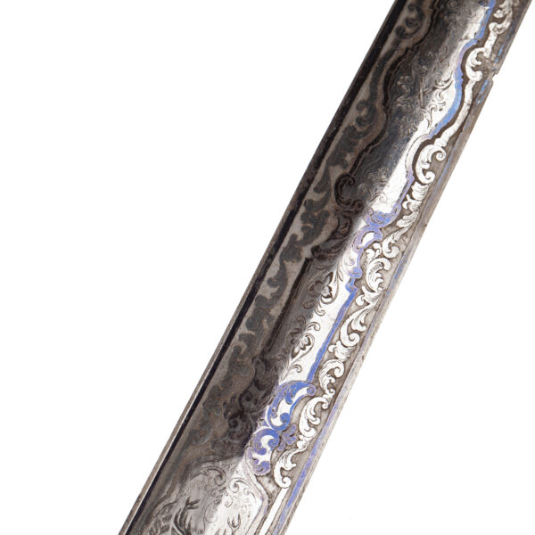 Lot 0312 <br/>A High quality German XIX century hirschfanger hunting dagger <br/>Estimate: 2500-3000€ - Image 6