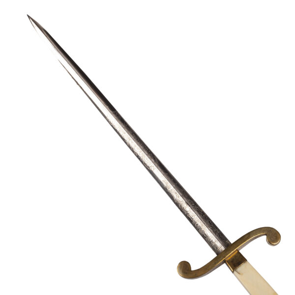 Lot 0318 <br/>M-1810 Russian Imperial Navy Dagger. Skosarev <br/>Estimate: 3000-3500€ - Image 3