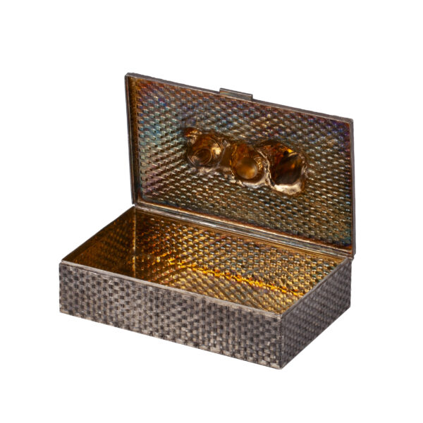 Lot 0031 <br/>A Russian silver-gilt cigar box First World War. O. Kurlukov <br/>Estimate: 5000-6000€ - Image 4