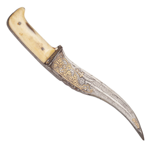 Lot 0322 <br/>A 20th-century Afghan Pesh Kabz Dagger <br/>Estimate: 150-200€ - Image 2