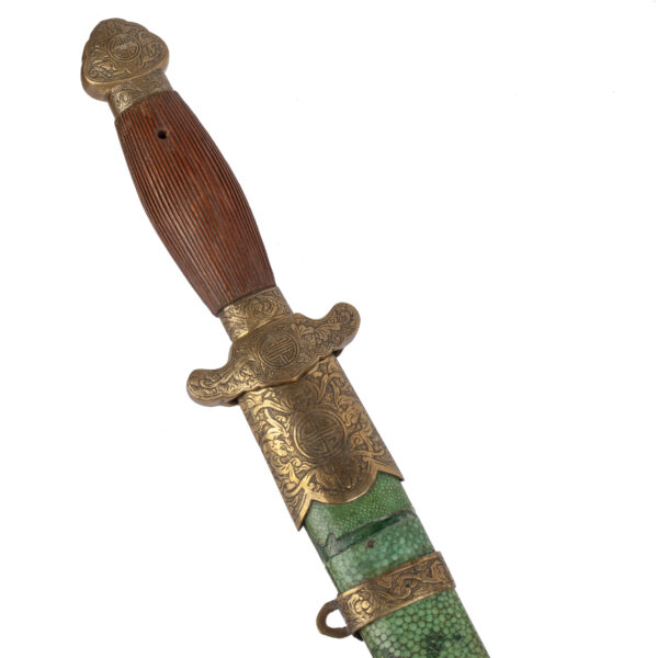 Lot 0326 <br/>A late 19th-century Qing Dynasty Lu Shou Jian Chinese sword <br/>Estimate: 400-500€ - Image 3