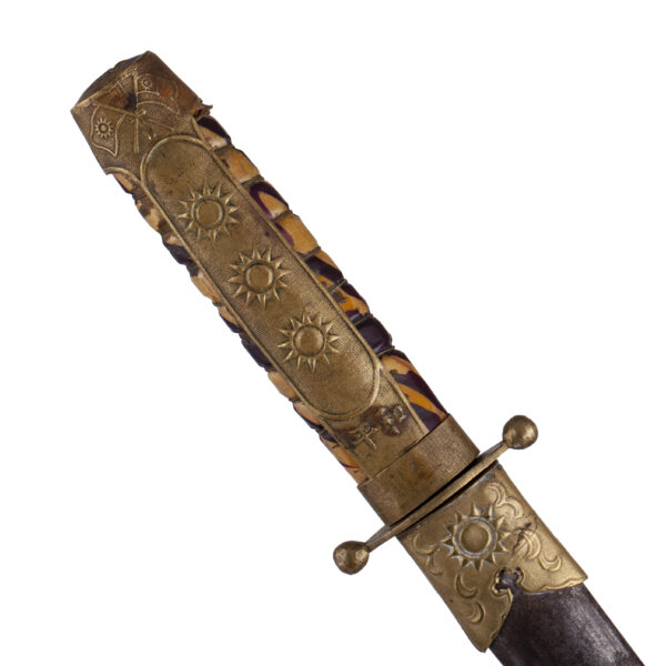 Lot 0328 <br/>A Chinese Kuomintang 1940’s dagger <br/>Estimate: 500-600€ - Image 2