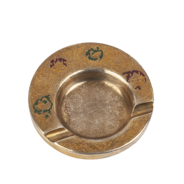 Lot 0041 <br/>A silver-gilt and champleve enamel ashtray. Radke <br/>Estimate: 600-800€