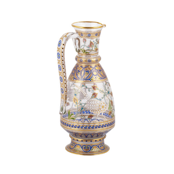 Lot 0064 <br/>A very rare Russian glass and enamel painted vase <br/>Estimate: 12000-15000€ - Image 3