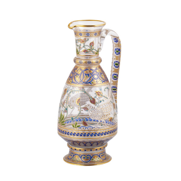 Lot 0064 <br/>A very rare Russian glass and enamel painted vase <br/>Estimate: 12000-15000€ - Image 4