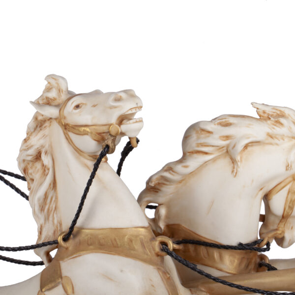 Lot 0094 <br/>A Royal Dux Bohemia porcelain figure group of a youth riding a chariot <br/>Estimate: 600-700€ - Image 2