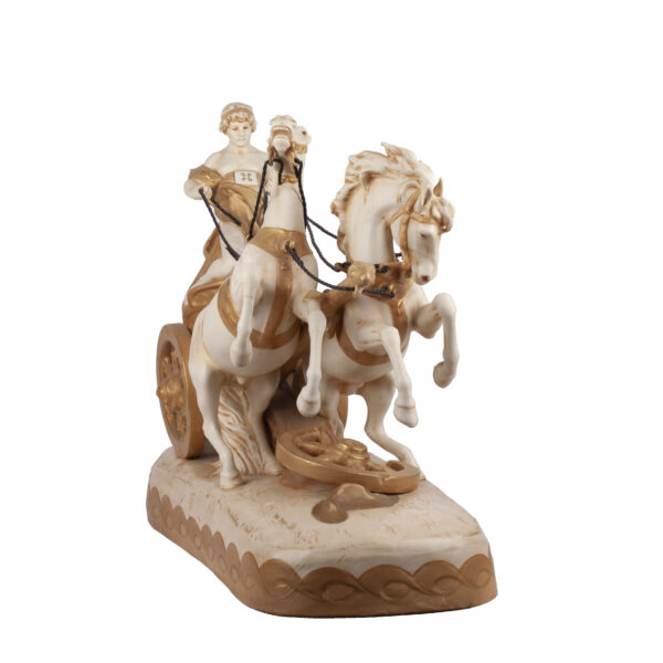 Lot 0094 <br/>A Royal Dux Bohemia porcelain figure group of a youth riding a chariot <br/>Estimate: 600-700€ - Image 4