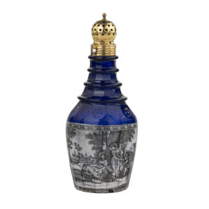 Lot 0146 <br/>Russian Imperial Glasswork. Spice Flask with Silver Lid
<br/>Estimate: 4000-6000€