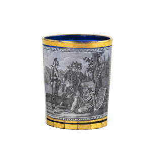 Lot 0152 <br/>Russian Imperial Glasswork. Glass with the Scene The Meeting of Rinaldo and the Hermit <br/>Estimate: 5000-6000€