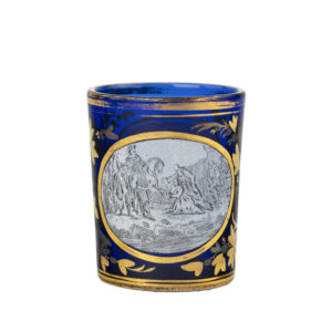 Lot 0153 <br/>Russian Imperial Glasswork. Glass with a Scene from Medieval European history <br/>Estimate: 4000-5000€