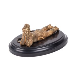 Lot 0001 <br/>Evgeny Lanceray. Bronze and Marble Composition “Young Shepherd” <br/>Estimate: 400-600€