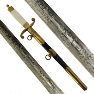 Lot 0219 <br/>Russian Imperial Navy Dagger, Model 1810, F.W. Höller, Solingen <br/>Estimate: 3000-3500€