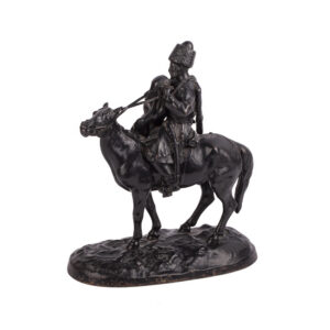Lot 0021 <br/>Evgeny Lanceray. Kasli Cast-Iron Sculpture “Farewell of a Cossack to a Cossack Woman” <br/>Estimate: 700-800€