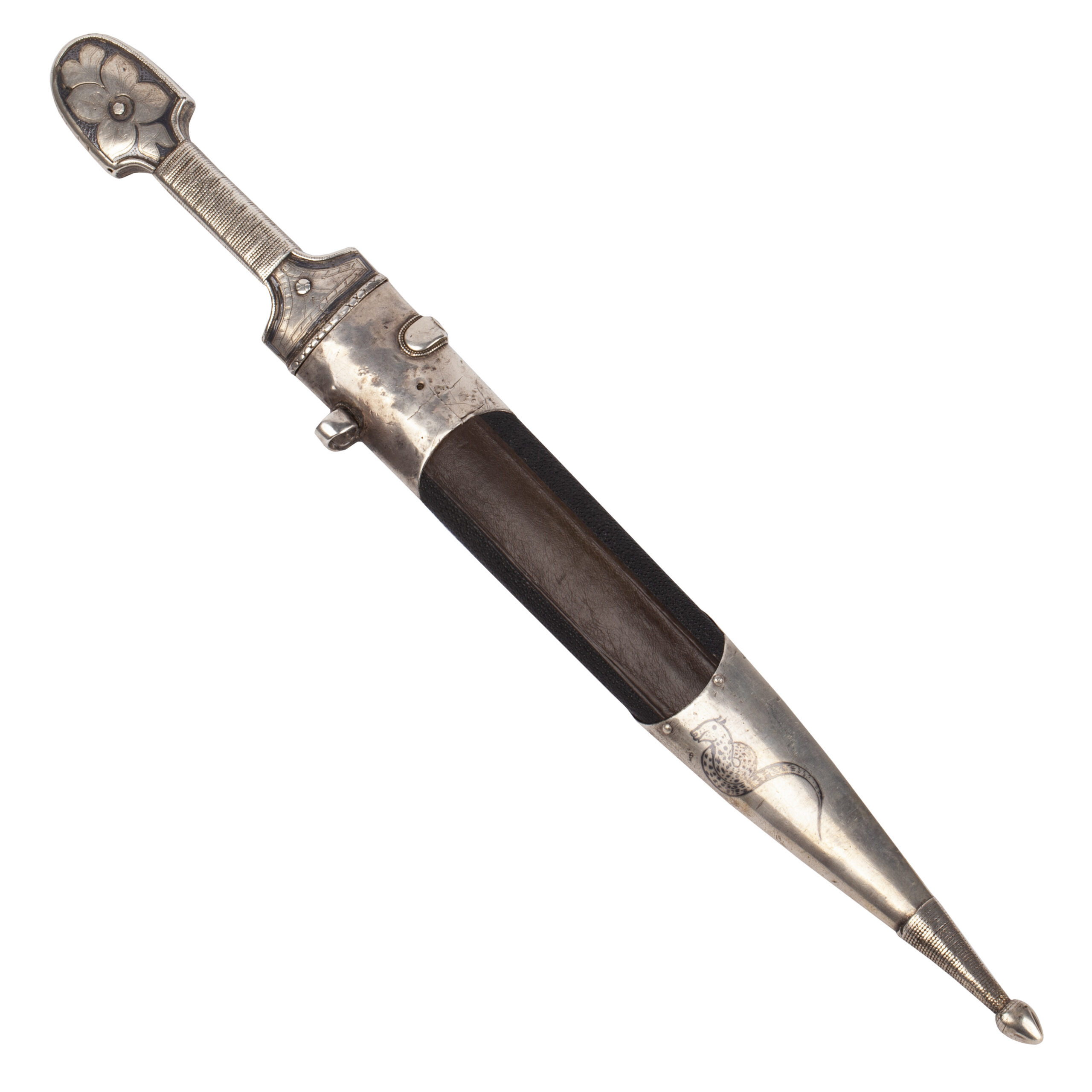 Lot 0228 <br/>Rare 19th Century Caucasian (Georgian) Kindjal – Russian Dagger <br/>Estimate: 3500-4000€ - Image 2