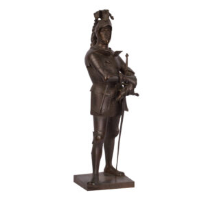 Lot 0022 <br/>Alfred Caravanniez. French Patinated Bronze Sculpture “Bayard" <br/>Estimate: 5000-6000€