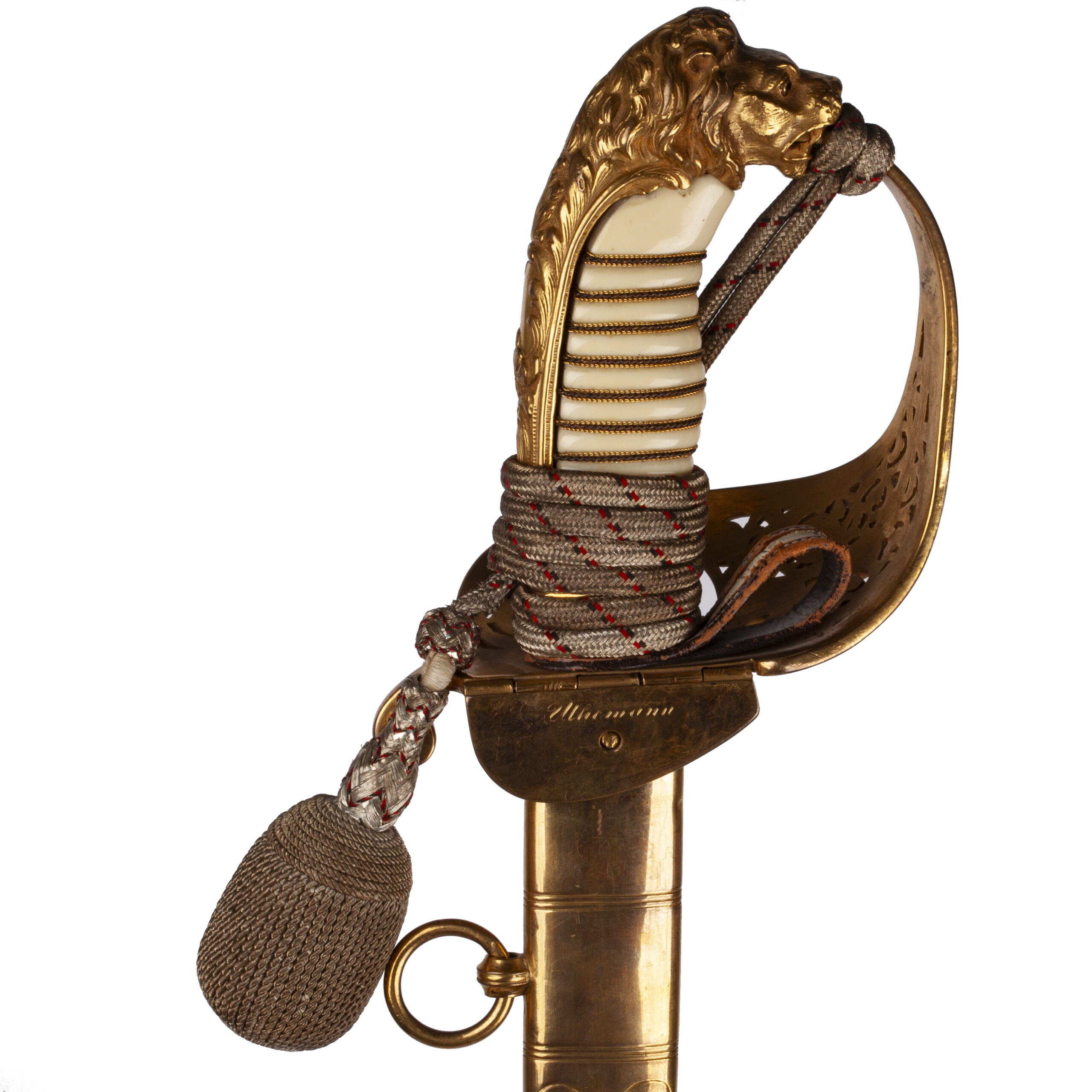 Lot 0236 <br/>Imperial German Naval Officer’s Sword with Damascus Blade <br/>Estimate: 10000-12000€ - Image 3