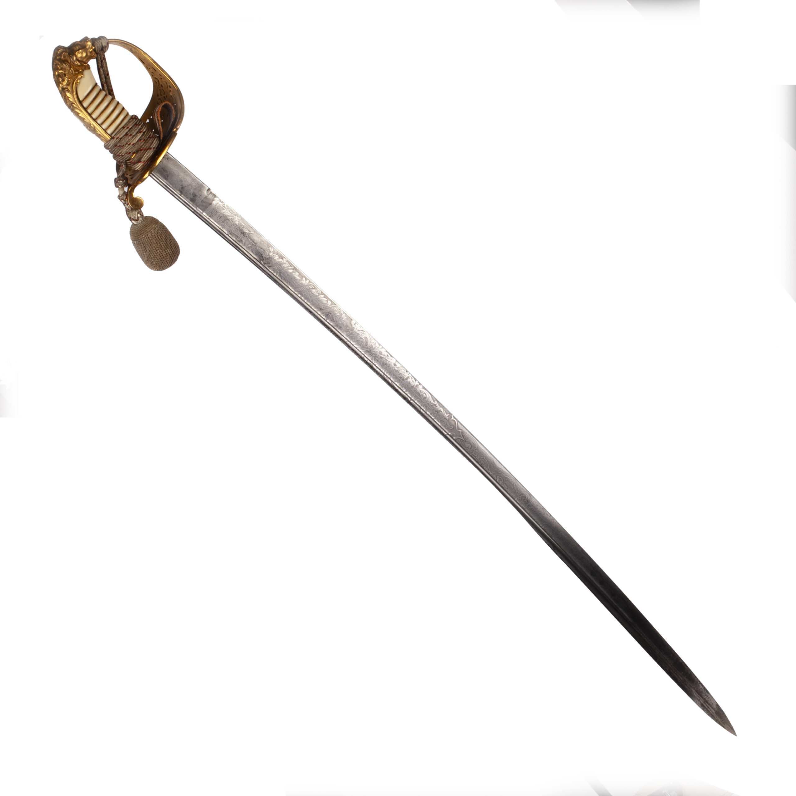 Lot 0236 <br/>Imperial German Naval Officer’s Sword with Damascus Blade <br/>Estimate: 10000-12000€ - Image 10