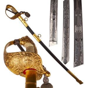 Lot 0239 <br/>Imperial German Naval Officer's Saber (Model 1874/76 or a private purchase variant) <br/>Estimate: 6000-7000€