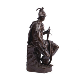 Lot 0023 <br/>Paul Dubois. Bronze Sculpture “Le courage militaire” <br/>Estimate: 2500-3000€