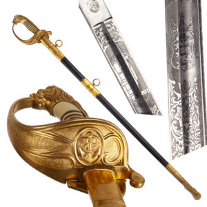 Lot 0240 <br/>Extremely Rare Estonian Naval Officer’s Sword, 1920–1930s <br/>Estimate: 7000-8000€