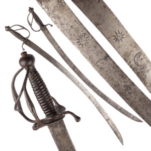 Lot 0256 <br/>Rare European 17th C. Walloon Type German Infantry Sword Sabre <br/>Estimate: 1500-2000€