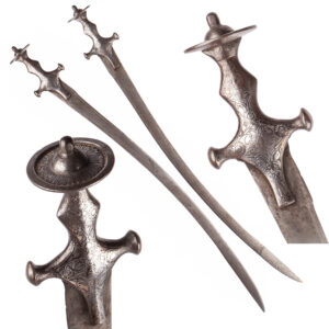 Lot 0264 <br/>A 18th - 19th C. Indian sword sabre tulwar talwar decorated with silver <br/>Estimate: 500-600€