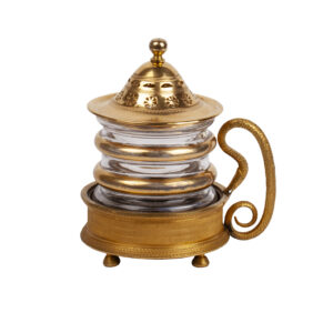 Lot 0029 <br/>Russian Imperial Glasswork. Empire Period Glass Holder <br/>Estimate: 5000-7000€