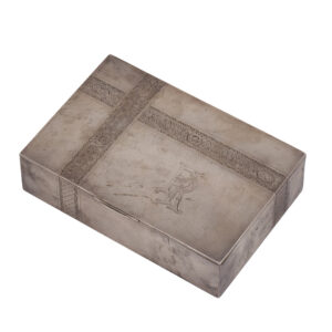 Lot 0031 <br/>Soviet Era Silver-Gilt Cigar Box <br/>Estimate: 1200-1500€